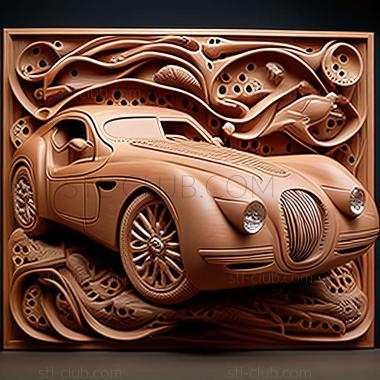 3D модель Jaguar XK120 (STL)